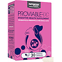 NUTRAMAX PROVIABLE Digestive Health Supplement Multi-Strain Probiotics and Prebiotics for Cats and Dogs