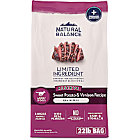 Natural Balance Limited Ingredient Adult Grain-Free Dry Dog Food Reserve Sweet Potato & Venison Recipe