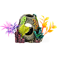 Imagitarium Sunken Orb Hideaway with Colorful Plants