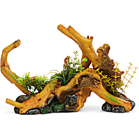 Imagitarium Driftwood with Plants and Stones
