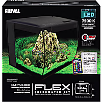 Fluval Black 15 Gallon Flex Aquarium Kit