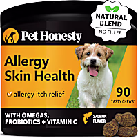 Pet Honesty Allergy Skin Health Soft Chews for Dogs