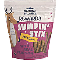 Natural Balance Jumpin' Stix Grain Free with Real Venison & Sweet Potato Recipe Dog Treats