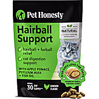 Pet Honesty Hairball Support Dual Texture Cat Chews
