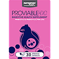 NUTRAMAX PROVIABLE Digestive Health Supplement Multi-Strain Probiotics and Prebiotics for Cats