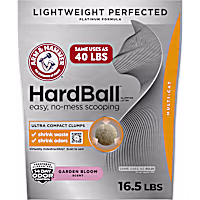 Arm & Hammer Hardball Lightweight Platinum Scented Garden Bloom Clumping Cat Litter
