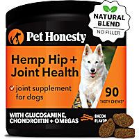 Pet Honesty Hemp Hip & Joint Health Bacon Flavor Soft Chews for Dogs