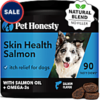 Pet Honesty Skin Health Salmon Flavor Soft Chews for Dogs