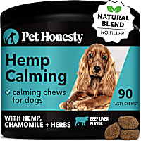Pet Honesty Hemp Calming Beef Live Flavor Soft Chews for Dogs