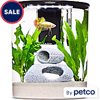 Imagitarium Plastic Half-Moon Betta Aquarium