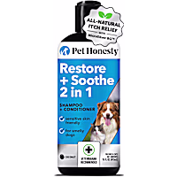 Pet Honesty Restore + Soothe 2 in 1 Shampoo + Conditioner for cats and dogs