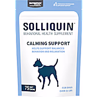 NUTRAMAX SOLLIQUIN Calming Behavioral Health Supplement Soft Chews for Large Dogs
