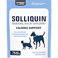 NUTRAMAX SOLLIQUIN Calming Behavioral Health Supplement Soft Chews for Small to Medium Dogs and Cats