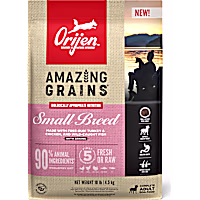ORIJEN Amazing Grains Small Breed Recipe High Protein Dry Dog Food