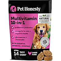 Pet Honesty Chicken Multivitamin 10-in-1 Soft Chews for Dogs
