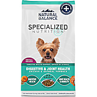 Natural Balance Specialized Nutrition Small Breed Digestive & Joint Health Chicken & Oatmeal Formula Dry Dog Food