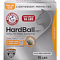 Arm & Hammer Hardball Lightweight Clumping No-Mess Scooping Cat Litter