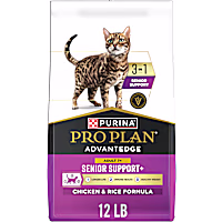 Purina Pro Plan AdvantEDGE Senior Support Plus Adult 7 Plus Chicken and Rice Formula Dry Cat Food