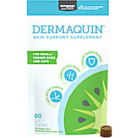 NUTRAMAX DERMAQUIN Skin Support 5-30 lbs & Cats of All Sizes for Small to Medium Dogs