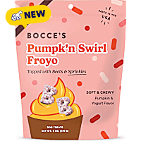 Bocce's Bakery Pumpk'n Swirl Froyo with Beet and Sprinkles, Soft & Chewy Dog Treats