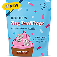 Bocce's Bakery Very Berri Froyo with Berry and Sprinkles, Soft & Chewy Dog Treats