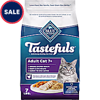 Blue Buffalo Blue Tastefuls Chicken & Brown Rice Recipe Natural Dry Food for Adult Cats 7+