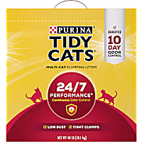 Purina Tidy Cats Clumping Odor Control 24/7 Performance Low Dust and Low Tracking Multi Cat Litter