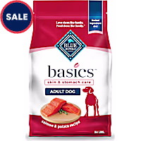 Blue Buffalo Basics Skin & Stomach Care, Limited Ingredient, Salmon, Adult Dry Dog Food