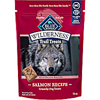 Blue Buffalo Wilderness Trail Treats High Protein Grain Free Salmon Recipe Dog Biscuits Crunchy Dog Treats