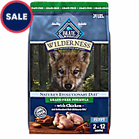 Blue Buffalo Wilderness High-Protein with Real Chicken Grain-Free, Natural Ingredients, Chicken for Puppy Dry Dog Food