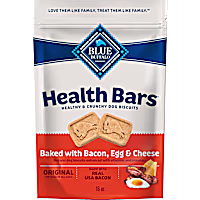 Blue Buffalo Health Bars Oven-Baked with Natural Ingredients Bacon, Egg & Cheese, Crunchy Dog Biscuits
