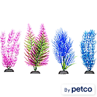 Imagitarium Colorful Plastic Aquarium Plants Midground Value Pack