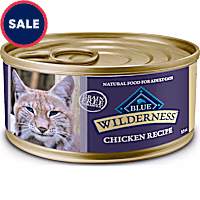 Blue Buffalo Wilderness Natural Wet Cat Food Pate, High-Protein & Grain-Free Recipe
