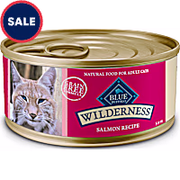 Blue Buffalo Wilderness Natural High-Protein Grain-Free Salmon Pate Wet Food for Adult Cats
