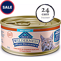Blue Buffalo Wilderness Chicken & Turkey Wild Delights Meaty Morsels Wet Cat Food
