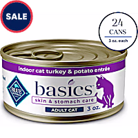 Blue Buffalo Basics Grain-Free, Turkey, Adult Wet Cat Food
