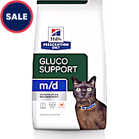 Hill's Prescription Diet m/d Gluco Support Chicken Flavor Dry Cat Food