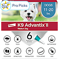 K9 Advantix II Vet-Recommended Flea, Tick & Mosquito Treatment & Prevention for Medium Dogs