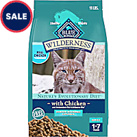 Blue Buffalo Wilderness Natural Hairball Care for Indoor Cats, High-Protein & Grain-Free Formula, Chicken Dry Cat Food