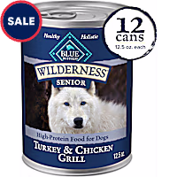 Blue Buffalo Blue Wilderness Natural High Protein Turkey & Chicken Senior Dog Wet Food