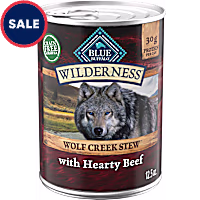 Blue Buffalo Wilderness Hearty Beef in Gravy Wolf Creek Stew Wet Dog Food