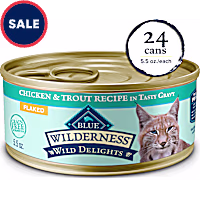 Blue Buffalo Wilderness Flaked Chicken & Trout Adult Wet Cat Food