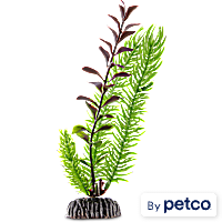 Imagitarium Red and Green Plastic Ludwigia Aquarium Plant