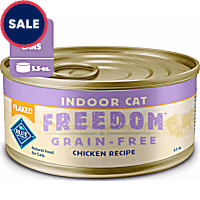 Blue Buffalo Freedom Natural Grain-Free, Flaked Chicken, Indoor Adult Wet Cat Food
