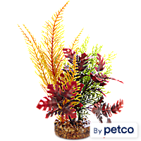 Imagitarium Multi-Color Fiesta Hawaiian Tropical Plastic Aquarium Plant