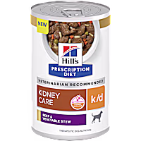 Hill's Prescription Diet k/d Kidney Care Beef & Vegetable Stew Canned Dog Food