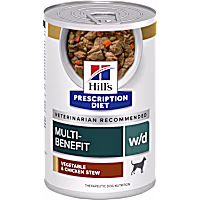 Hill's Prescription Diet w/d Multi-Benefit Vegetable & Chicken Stew Canned Dog Food