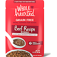 WholeHearted Beef Recipe in Gravy Dog Meal Topper