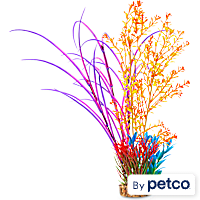 Imagitarium Tropical Fiesta Rainbow Plastic Aquarium Plant