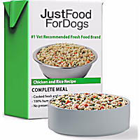 JustFoodForDogs Pantry Fresh Chicken and White Rice Dog Food